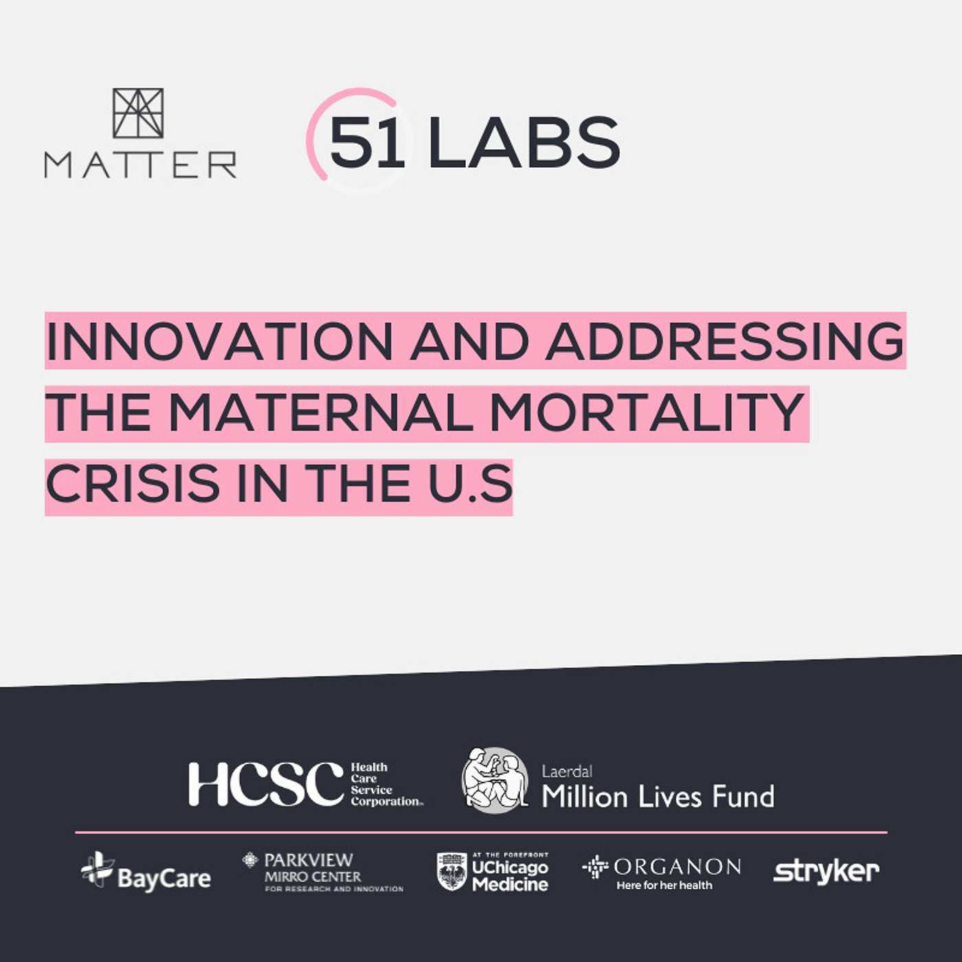 Innovation and Addressing the Maternal Mortality Crisis in the U.S. - podcast episode cover