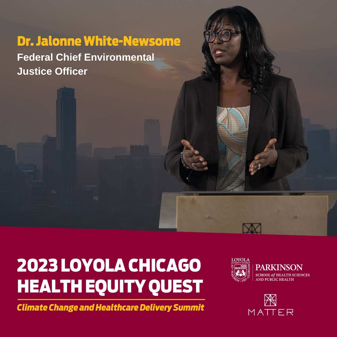 Bridging the Gap: Climate Justice and Health Equity by Dr. Jalonne White-Newsome - podcast episode cover